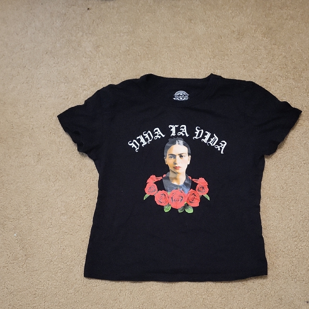 Frida Kahlo Black Graphic Tee